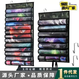 跨境容纳13层卡牌游戏垫筒透明塑料插槽便携式TCG\RPG桌垫收纳袋