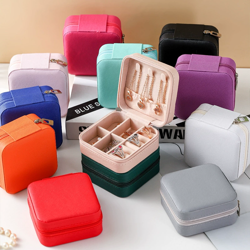 Jewelry Box Travel Storage Box Portable Leather from Yomiego