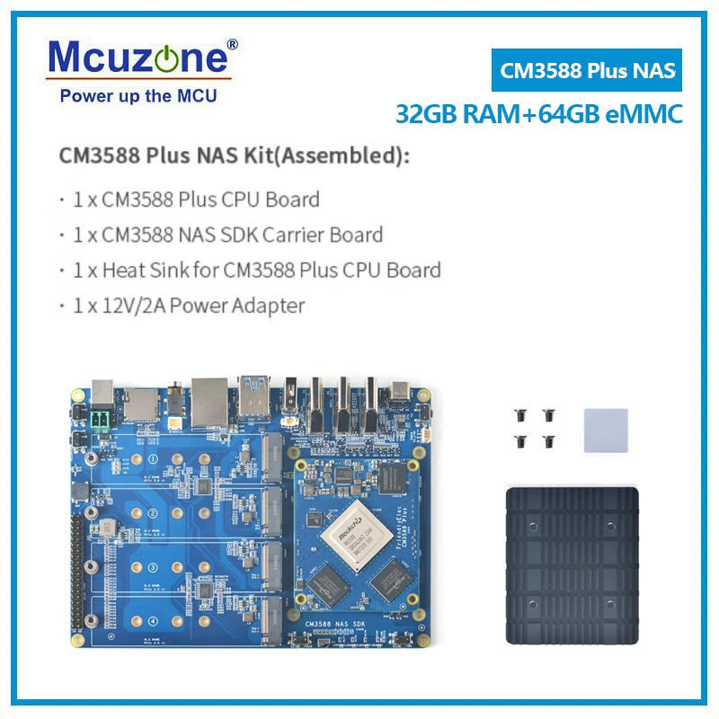 Friendly CM3588Plus core board kit 16+256, RK3588 development board, 4xpcie3.0 support 8K