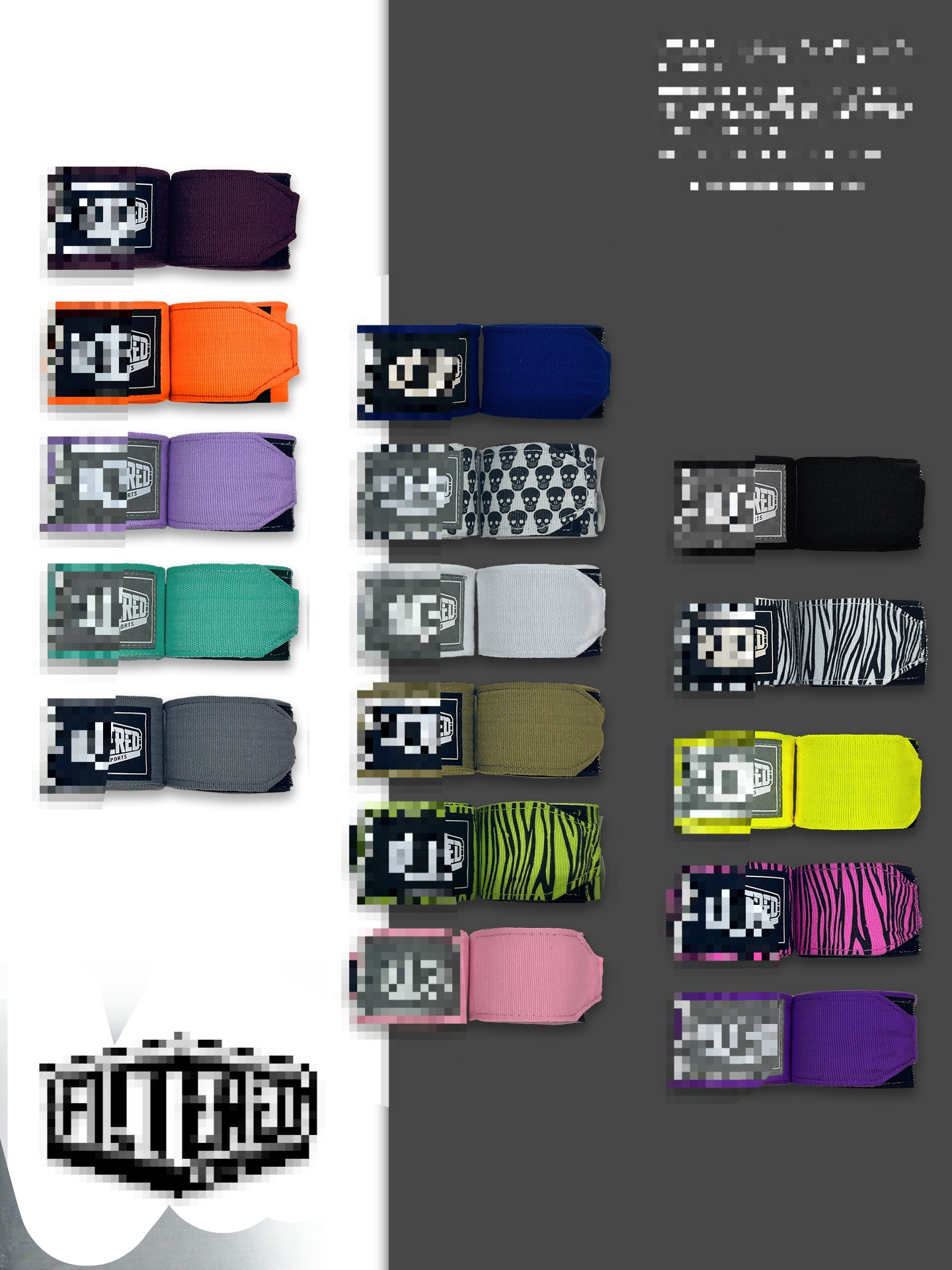 Boxing Hand Wraps Filtered Boxing Bandage Straps 3.45m Men's and Women's Muay Thai Fighting Micro-Elastic Hand Protection Cloth