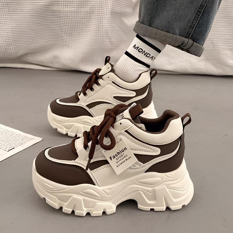 Popular Versatile Thick-Soled Dad Shoes for Women, Height-Increasing Shoes That Make Feet Look Smaller, 2026 New Spring/Summer Platform Casual Sneakers