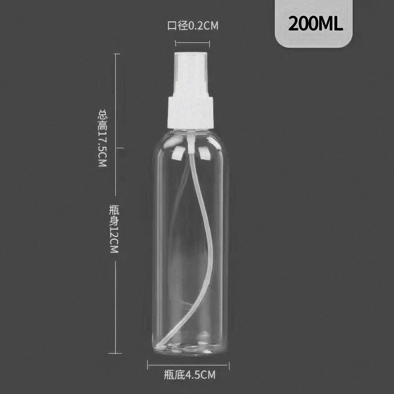 Fabricante 30ml50ml100ml botella de spray pequeña botella de spray botella de plástico transparente alcohol perfume mascota sub-botella