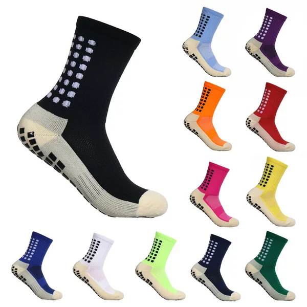 Cross-Border Best-Selling Thickened Towel-Bottom Sweat-Absorbent Anti-Odor Anti-Slip Football Socks Yoga Socks