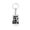 Riman Avada Tokyo Avengers necklace Tokyo Revengers Stainless Steel Dog Tie keychain