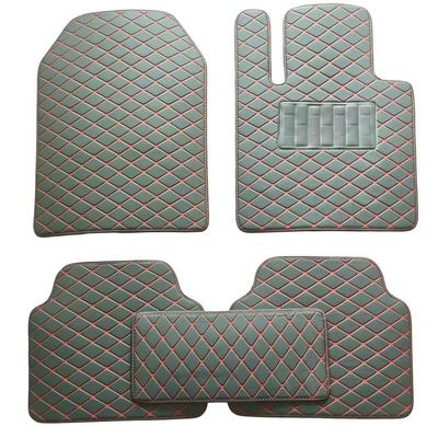 Car Floor Mats for Right-Hand Drive Vehicles, Universal for Foreign Trade, Carpet Floor Mats Tenu, Amazon Labeling and Dropshipping (Universal Foot Pad) - with-anti-slip-pedals-black-black-line