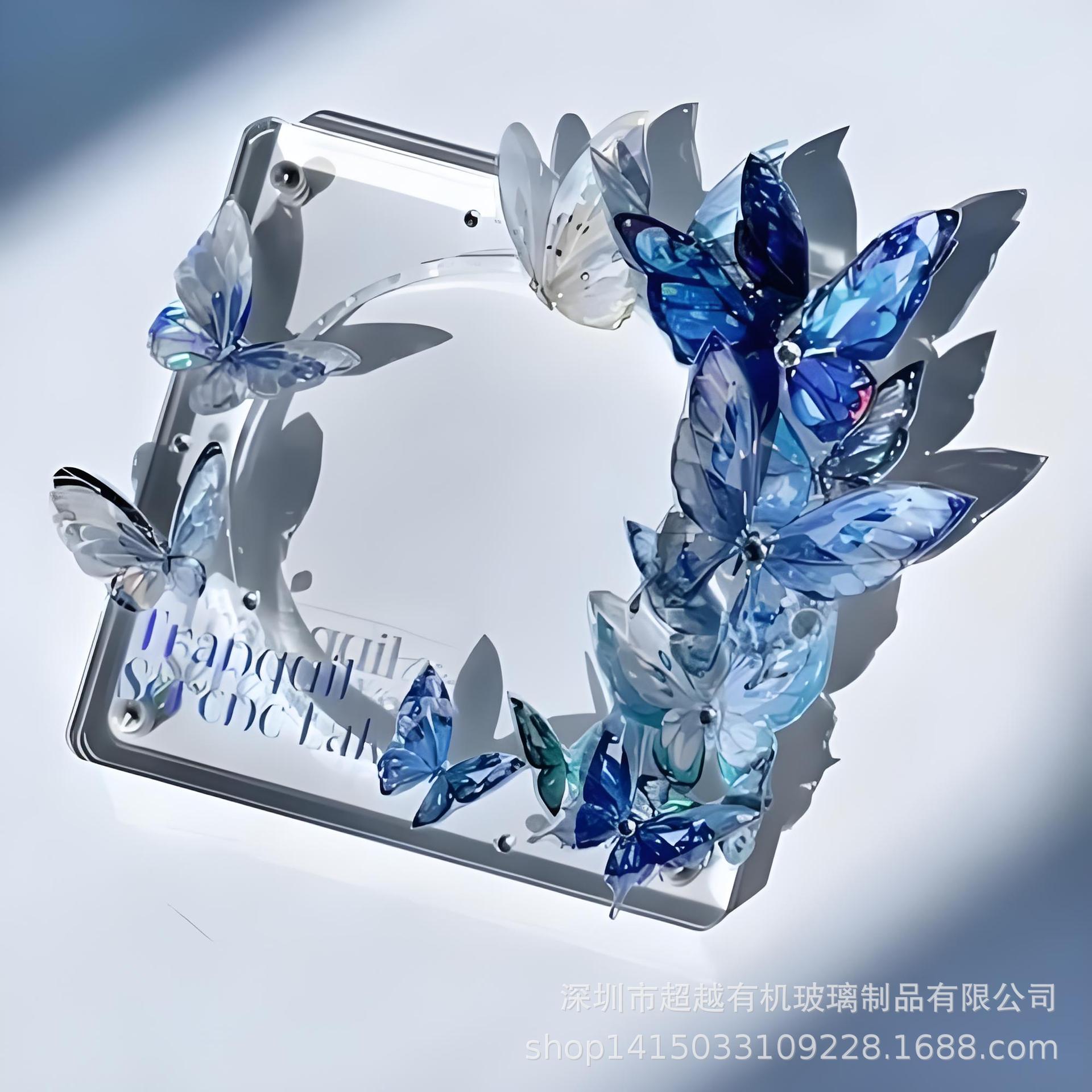 透明亚克力吧唧砖咕卡砖正方形纪念币展示架钱币徽章谷美二次元