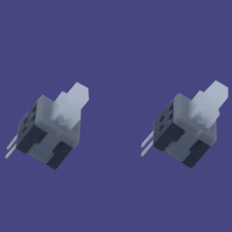 5.8x5.8自锁开关 耐高温高头两脚自锁开关 无锁复合式按钮开关