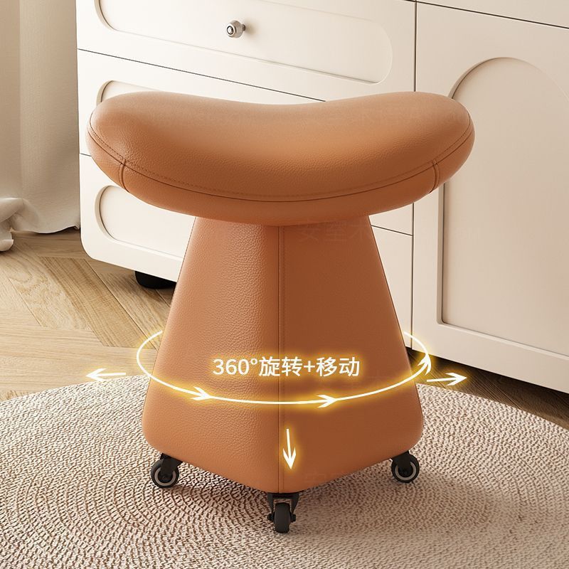 밝은 오렌지색(도르래 스폰지 스타일) 원목 프레임