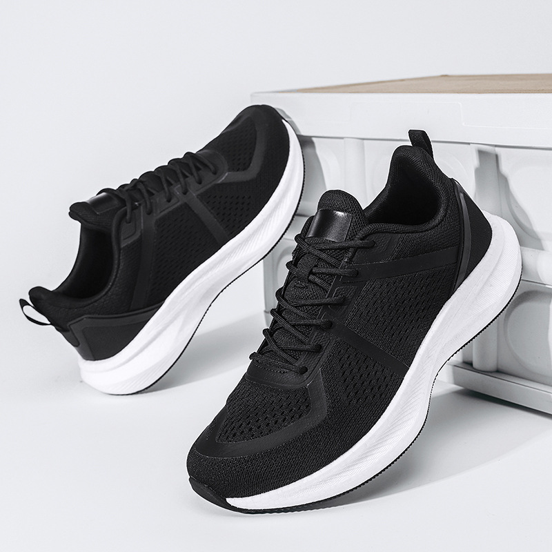 Nuevos zapatos de cabeza ancha para hombres de verano transpirables para correr ocio zapatos deportivos de cabeza grande para aumentar la altura de los pies anchos