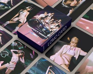 In stock 55 LE SSERAFIM small cards Perfect Night single cards LOMO cards for collection