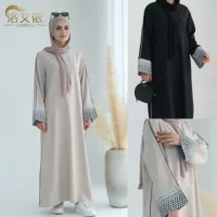 Loriya2024 AliExpress Дубай Ближний Восток Турция Дубай Сращивание Коллекция Элегантное платье LR764