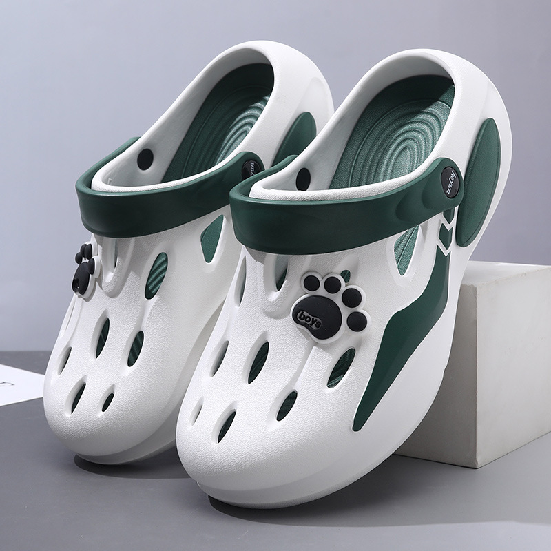 Croc Shoes Men's New Summer Style Thick-Soled Non-Slip Toe-Toe Slippers, Wear-Resistant, Lightweight, Casual, Breathable Outdoor Sandals Croc Shoes Men's New Summer Style Thick-Soled Non-Slip Toe-Toe Slippers, Wear-Resistant, Lightweight, Casual, Breathable Outdoor Sandals