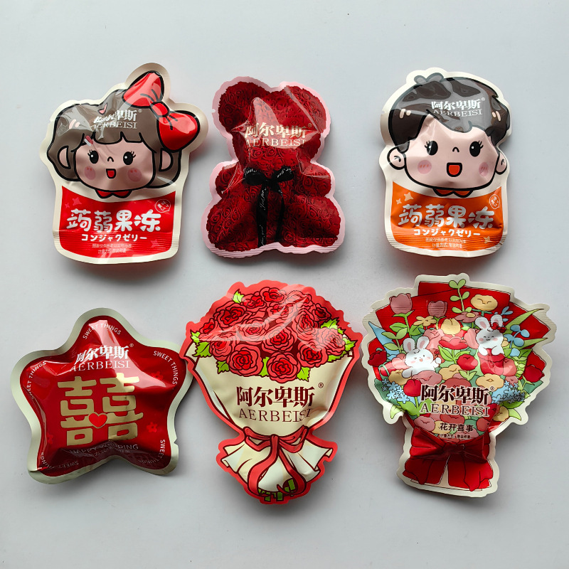 Alpine Jelly Rose Flower Rose Bear Big Joy Konjac Baby 6 Types Available as Souvenirs and Wedding Favors 0.5kg Approx. 25