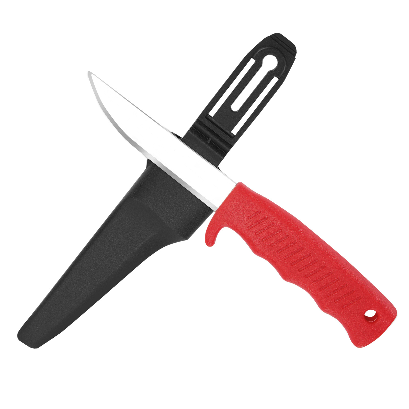 Cuchillo de pesca de agua flotante de acero inoxidable cuchillo de supervivencia multifuncional camping al aire libre cuchillo de pesca portátil cuchillo de cuchillo de herramientas Mora