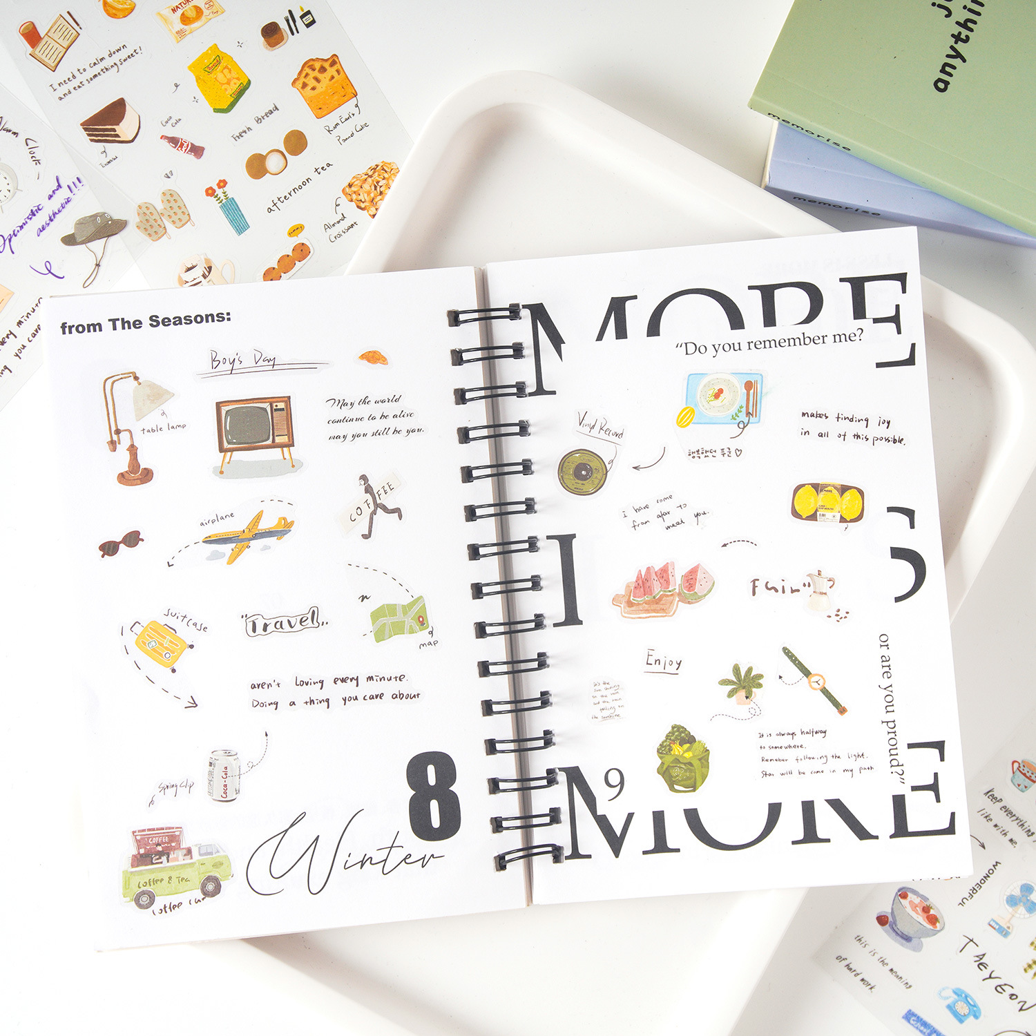 Serie de rollos de cartas de amor Pet transparente Impermeable Literario Xiaoqing Etiqueta engomada de la cuenta para principiantes Diy Etiqueta engomada del collage de la decoración de la cuenta manual