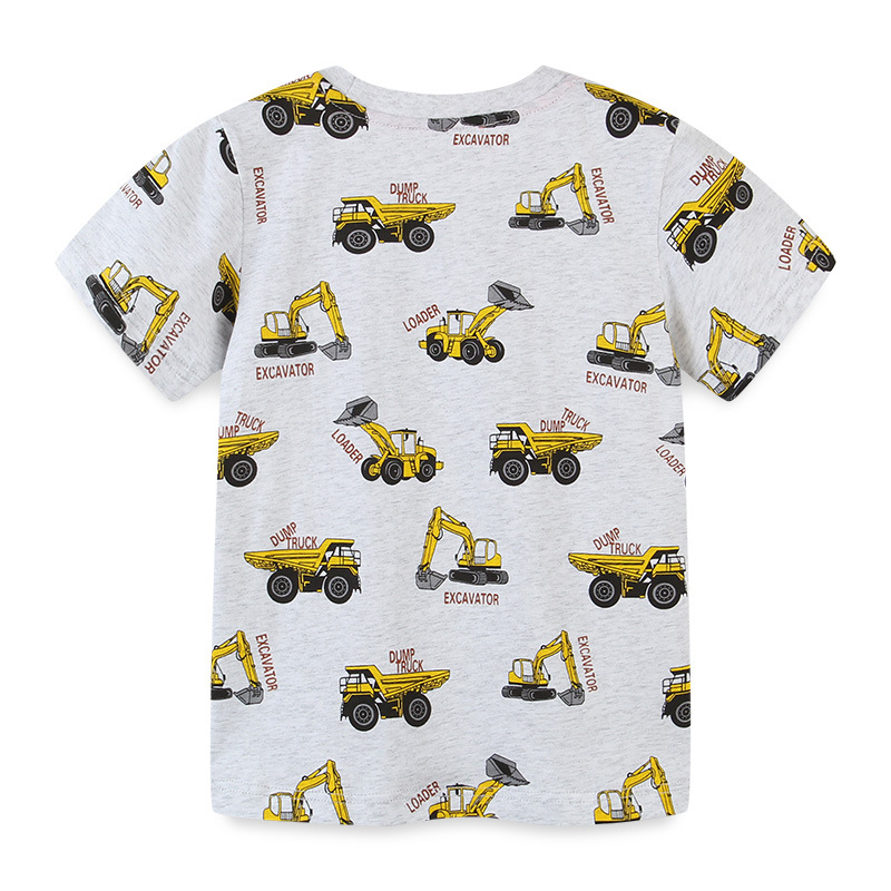 Nuevos productos de verano para niños camisetas de manga corta dibujos animados bordados camisetas de niños para dibujar muestras de etiqueta personalizada image 5