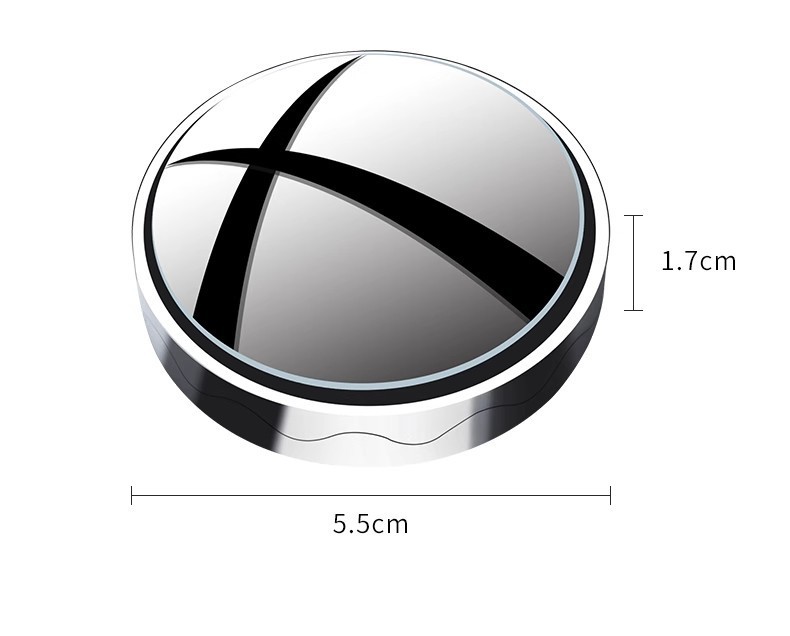 Rearview Mirror Small Round Mirror Car Reversing Aid Blind Spot Auxiliary Reflective 360-Degree Suction Cup Ultra-Clear Small Car Mirror