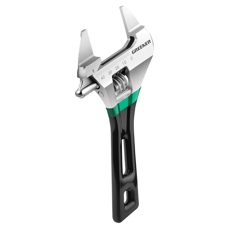 Llave móvil de gran apertura de bosque verde llave multifuncional universal llave de boca viva auténtica pequeña placa de baño universal