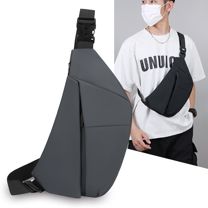 Bolso de hombro de hombre al por mayor nuevo bolso de pecho de moda universal simple bolso de bicicleta ligero bolso de hombro de gran capacidad