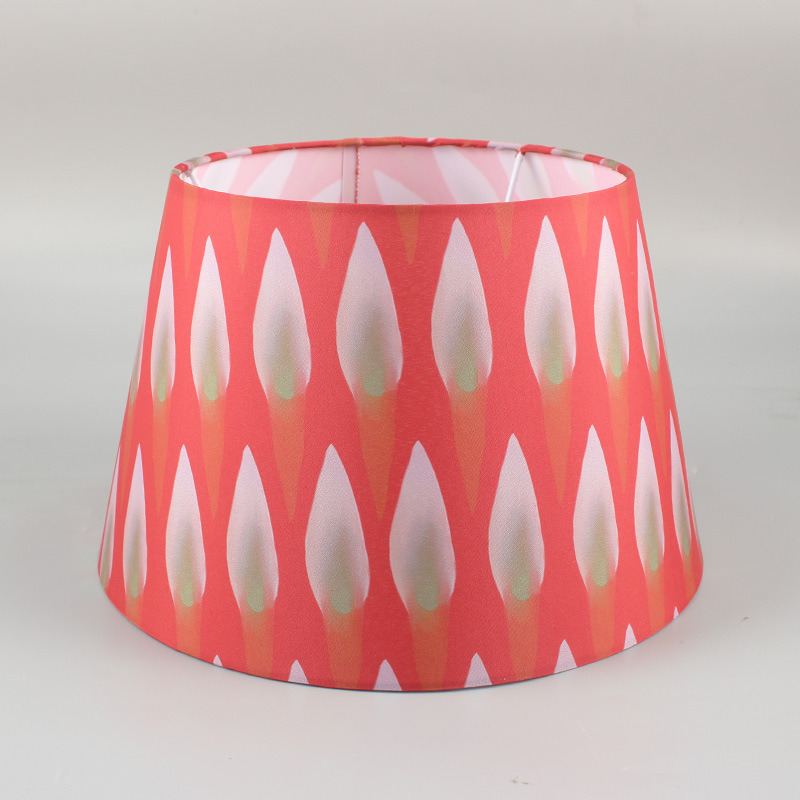 Fábrica al por mayor transfronteriza impresión plana pantalla de tela lámpara de pie lámpara de mesa lámpara de pantalla creativa personalizada