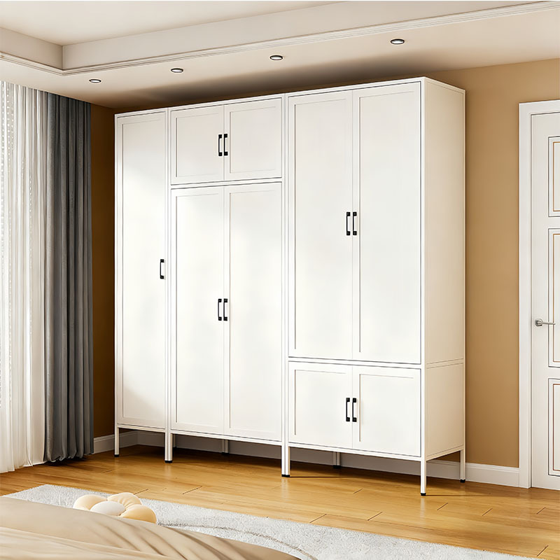 armario de acero para dormitorio de hierro forjado espeso casero simple armario de almacenamiento para alquiler de habitación simple armario de bebé para niños image 1