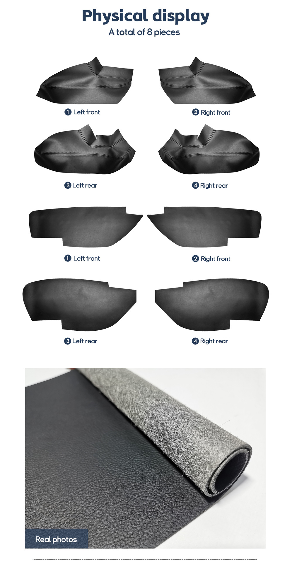 Suitable for 2014-2018 Subaru Forester Car Door Panel Leather Interior Modification Kit
