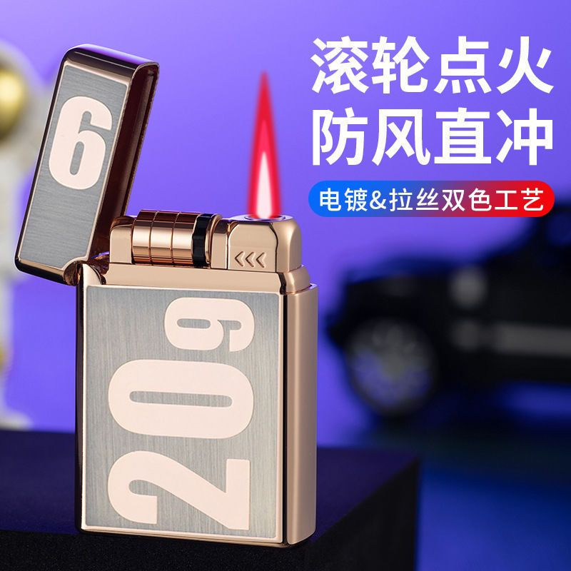 ライター2099電子誘導ローラー赤炎電池を入れるライターの個性的なアイデアが彼氏にプレゼントされる|undefined