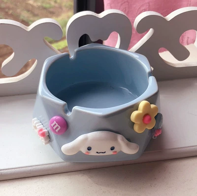 Trendy ins Internet Celebrity Cute — Car ashtray - yugui-dog-ceramic-ashtray