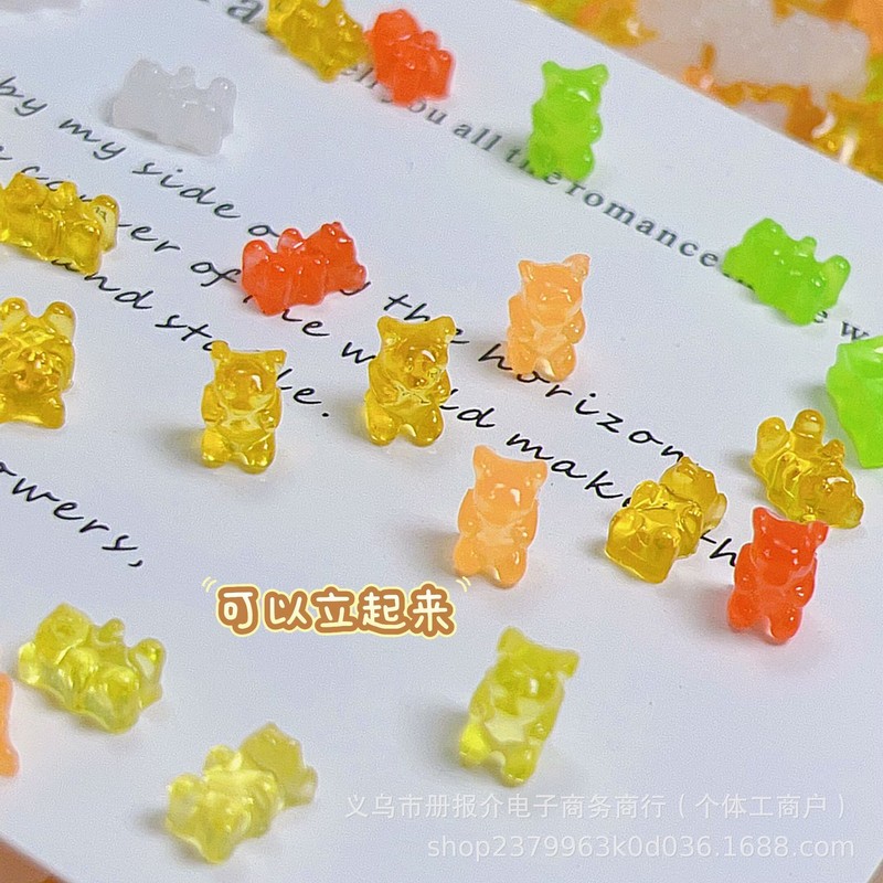 スーパーミニジュースベアキャンディー-diyかわいい食品おもちゃネイルアートアクセサリーインターネット有名人クリーム接着剤携帯電話ケースヘアピン装飾|undefined