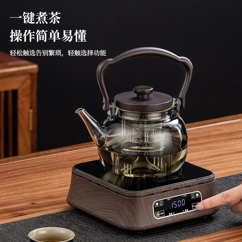 Glass lifting kettle, tea kettle, open flame heating, electric ceramic stove, kettle, heat-resistant cooking kettle, induction cooker, adjustable temperature