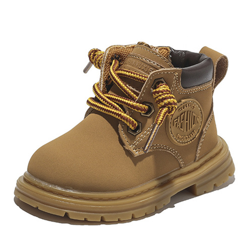  Autumn and Winter Girls' Fashionable Street Martin Boots Autumn New Children's High-top Sports Shoes for Little and Middle-aged Girls