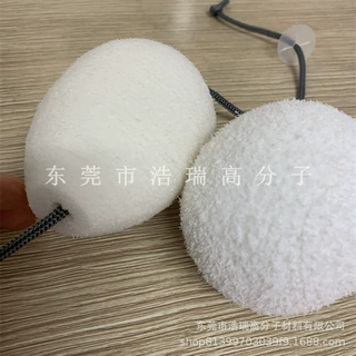 现货游泳池悬浮物油脂吸附海绵球 热水浴缸吸油过滤海绵球