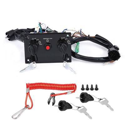 源头工厂包邮用于铃木船外机双控钥匙面板 舷外机钥匙点火开关