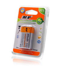厂家 MP英文9V 300mAh镍氢电池医疗麦克风报警器玩具万用表电池