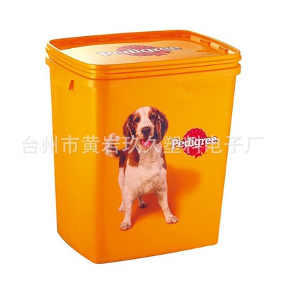 Supplying 15KG pet Grain storage barrels Plastic Dog barrel durable Shatterproof seal up Moisture-proof Grain barrel