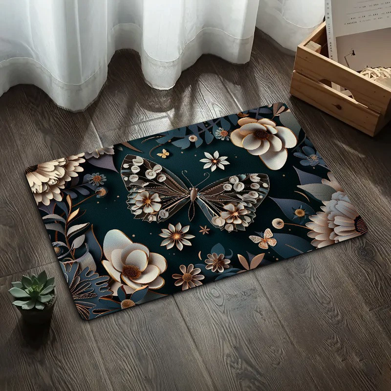Коврики для пола из диатомовой грязи с бабочками, коврики для входной двери, коврики для ванной комнаты, коврики для ванной комнаты, оптом на Amazon