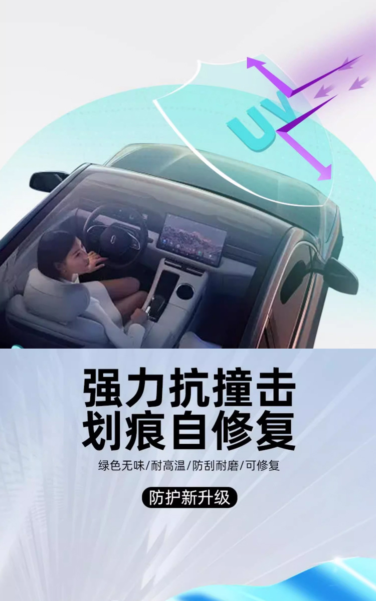 Car Film Tpu High Insulation Ice Armor Film Panoramic Sunroof Film Sunroof Sun Protection Explosion-Proof Sunroof Glass Film