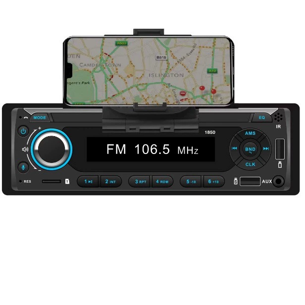 Универсальный MP3-плеер с кронштейном для мобильного телефона Управление приложением Bluetooth радио-карта громкой связи U-диск машина AUX Audio