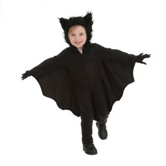 ハロウィーンカーニバル子供吸血鬼コウモリコスプレ衣装男の子女の子フード付きパーティースーツ