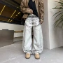 宽松新款男款直筒牛仔裤