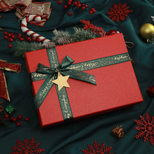 厂家现货新款圣诞礼物盒红色天地盖纸盒 平安果包装盒 糖果盒批发