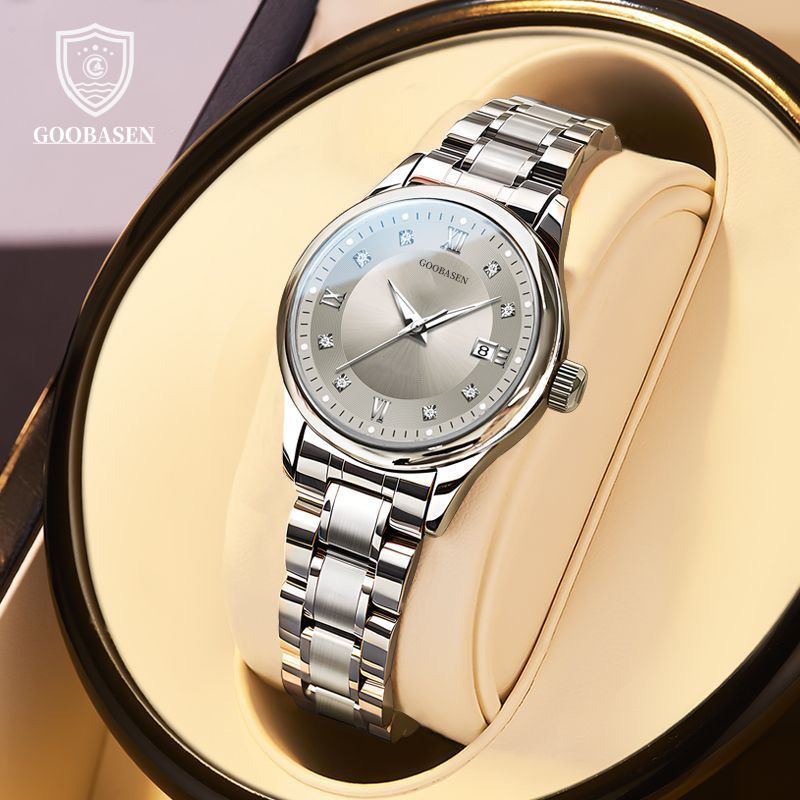Guberson's New Women's Watch Waterproof Calendar Fashion Luxury Quartz Watch Live Broadcast Foreign Trade Hot Model Dropshipping