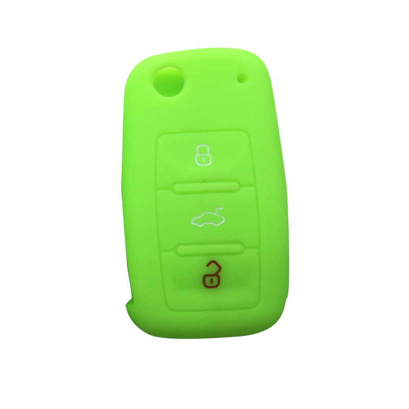 Adecuado para Volkswagen Bora Langyi Tuan Tiguan Passat Mingrui caja de llave de control remoto de silicona caso clave