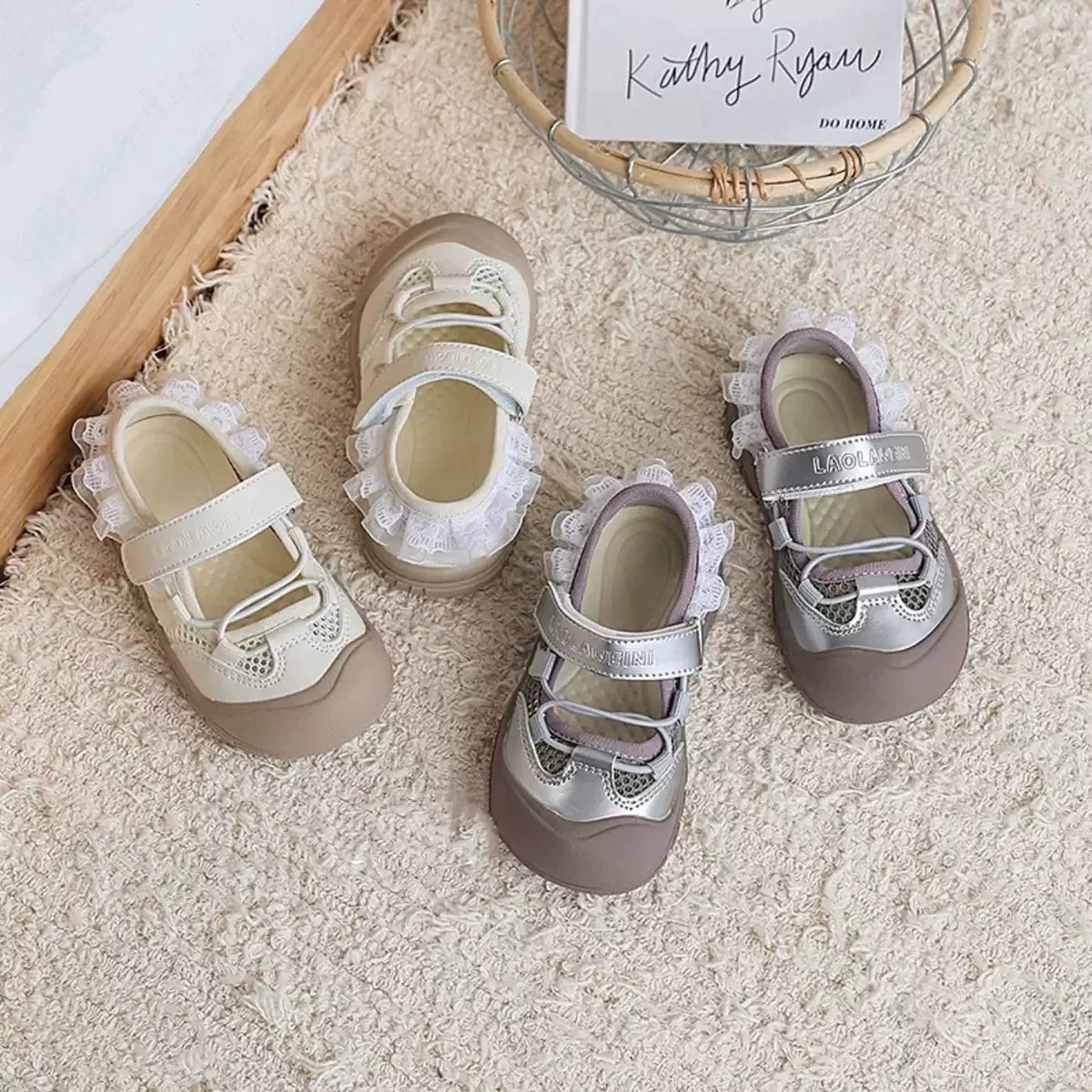 Children's ballet style single net function sandals Mary Jane lightweight outdoor mountain shoes breathable sports 2025 summer