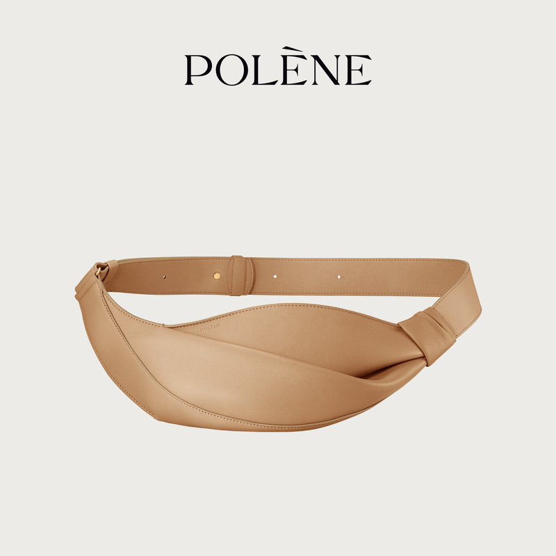 跨境【七夕礼物】Polene波灵恩Neyu 光滑牛皮斜挎包|undefined