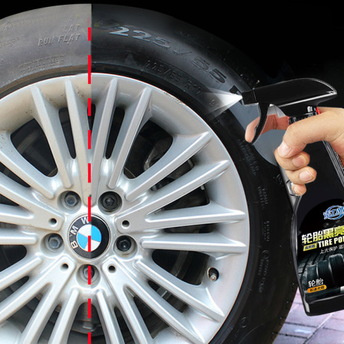 Car Tire Wax Tire Polisher, Glossy Black Shine Protectant Oil, Long-Lasting Anti-Aging Cleaner Polish Protector