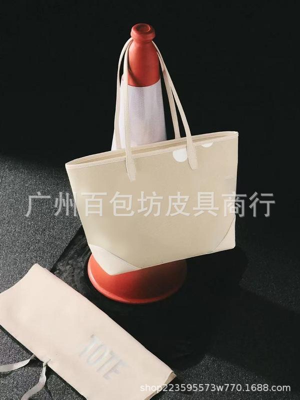 2025新款泰国RY百搭字母印花大容量托特包通勤百搭帆布通勤单肩大|undefined