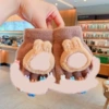 Dark brown lakuku pair