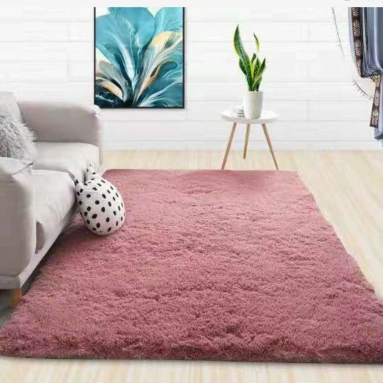 Long‑pile tie‑dye velvet rug, 4.5 cm pile, multicolor, sizes 40×60–60×90 cm