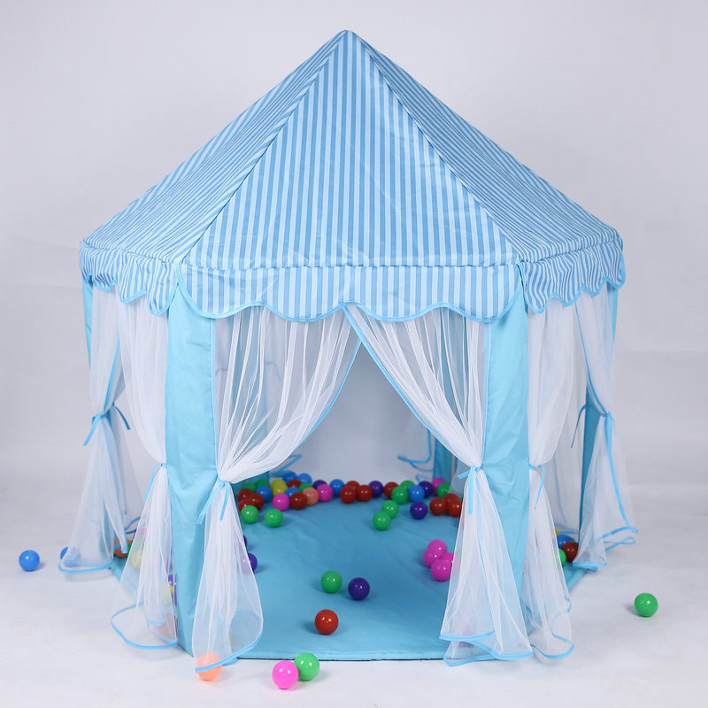 Tienda hexagonal de tul para niños interior – decoración para bebés, casa de juegos, princesa, castillo